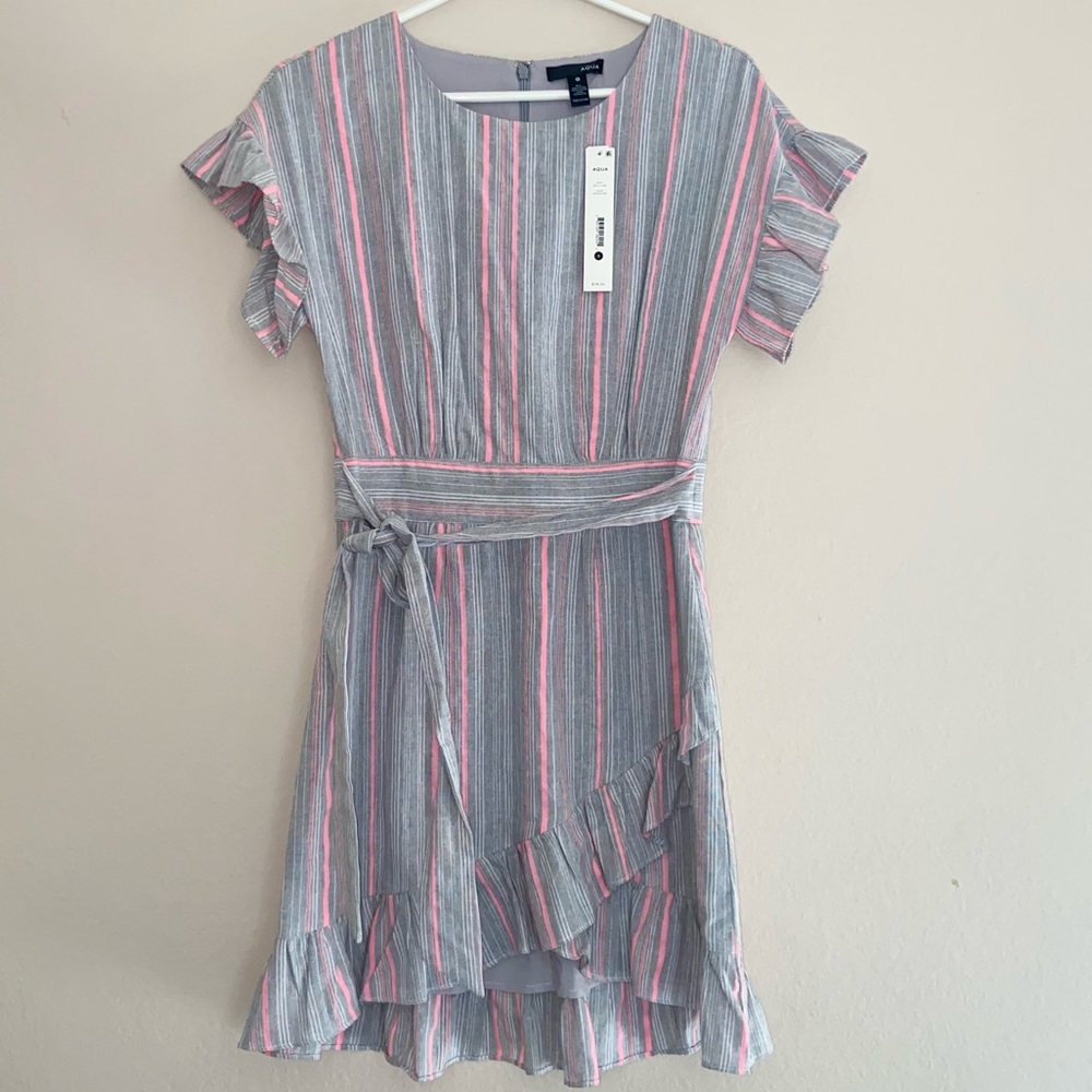 Striped cotton dress